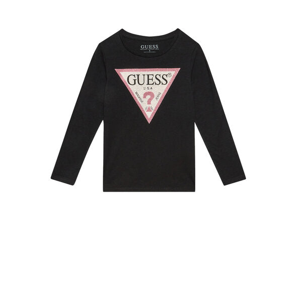 GUESS KIDS GIRLS RHINESTONES TRIANGLE T SHIRT