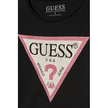 GUESS KIDS GIRLS RHINESTONES TRIANGLE T SHIRT