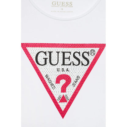 GUESS KIDS GIRLS RHINESTONES TRIANGLE T SHIRT