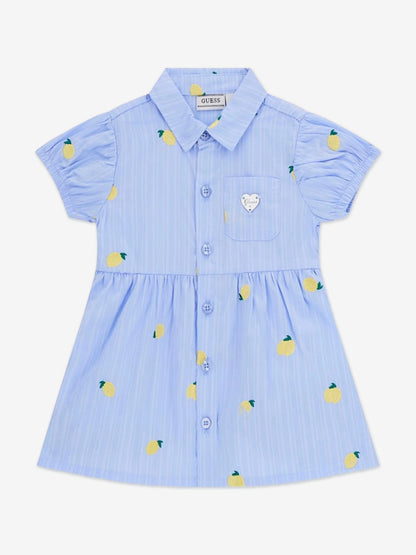 GUESS KIDS SET POPLIN DRESS & PANTIES