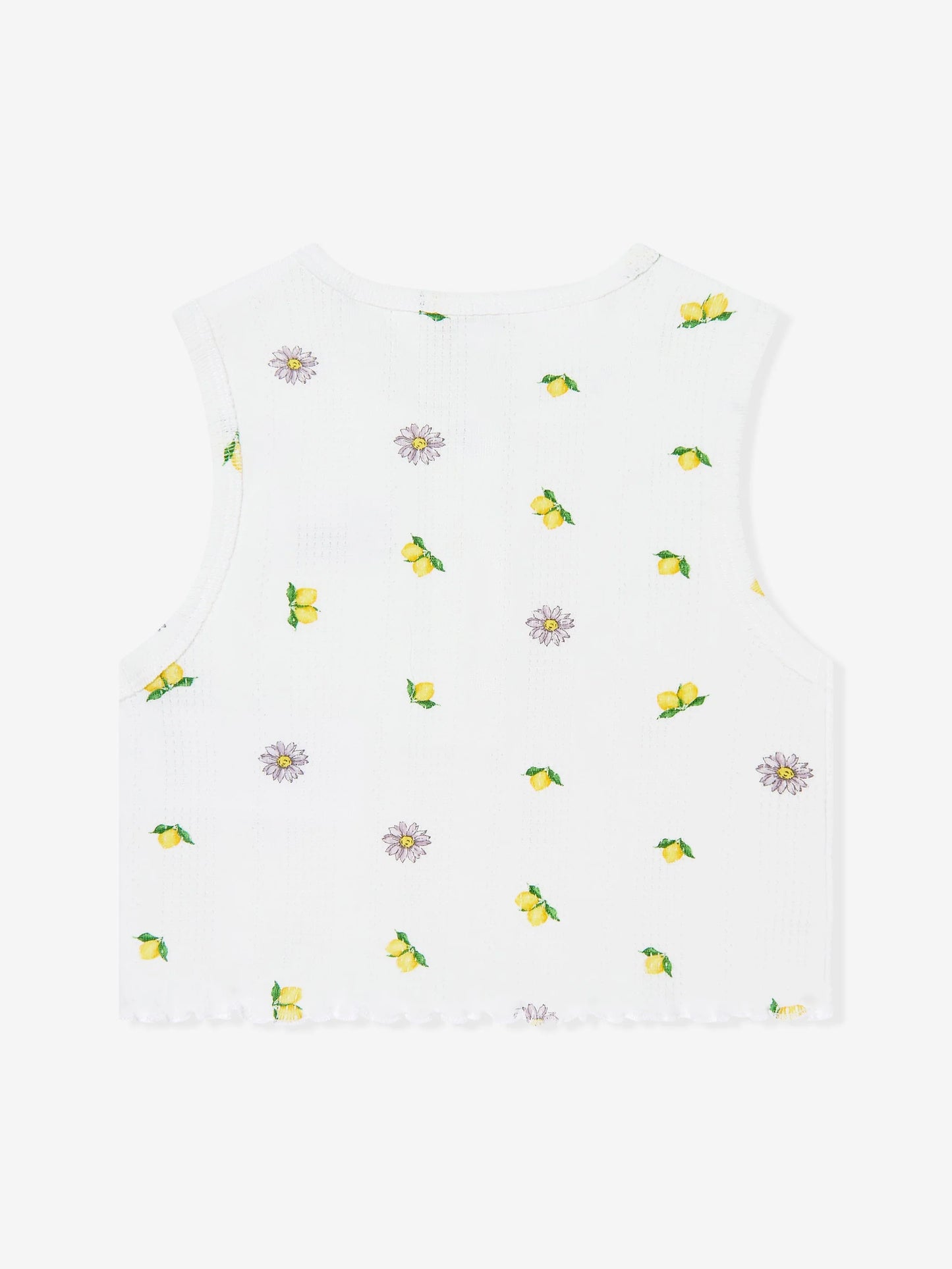 GUESS KIDS SLEEVELESS RIB LEMONS T SHIRT