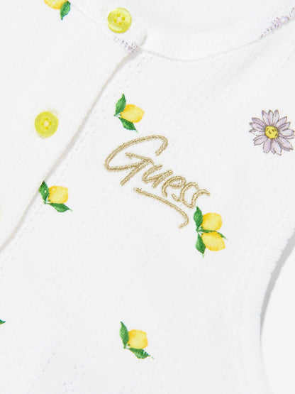 GUESS KIDS SLEEVELESS RIB LEMONS T SHIRT