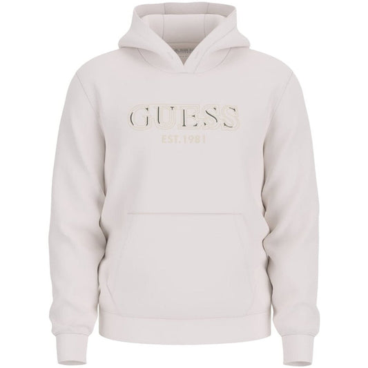 GUESS JEANS BASIC HOODED LOGO SWEATSHIRT