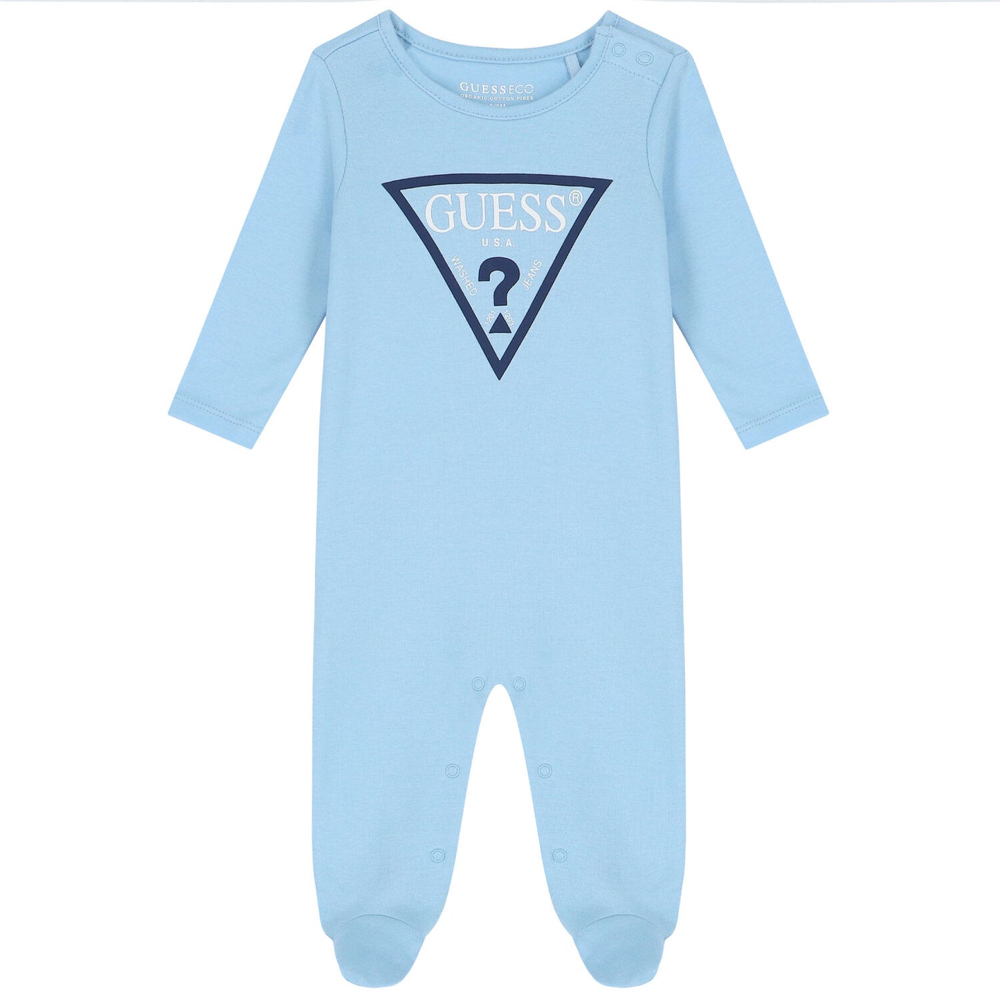 GUESS NEWBORN TRIANGLE LOGO OVERALL