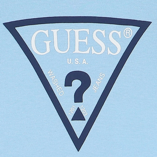GUESS NEWBORN TRIANGLE LOGO OVERALL