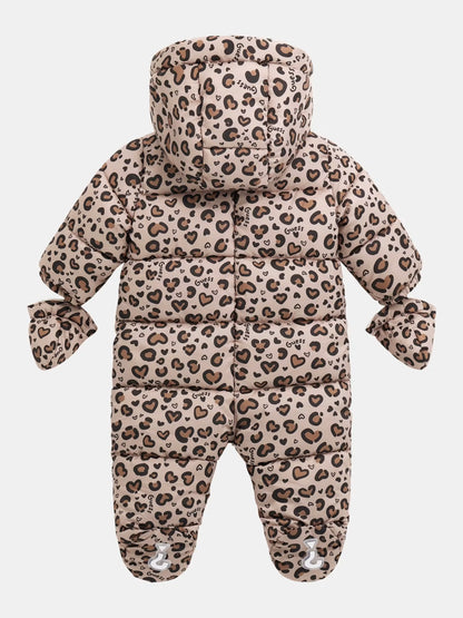 GUESS KIDS HOODED PADDED OVERALL