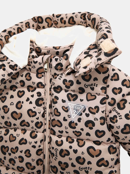 GUESS KIDS HOODED PADDED OVERALL