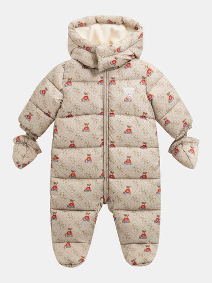 GUESS KIDS HOODED PADDED LS OVERALL