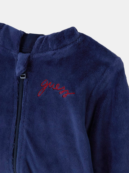 GUESS JEANS KIDS SET HOODED TOP & LS BODY & PANTS