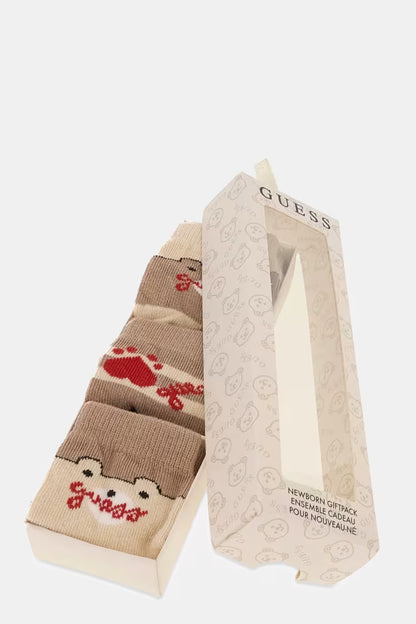 GUESS KIDS 3PCS PRINTED SOCKS