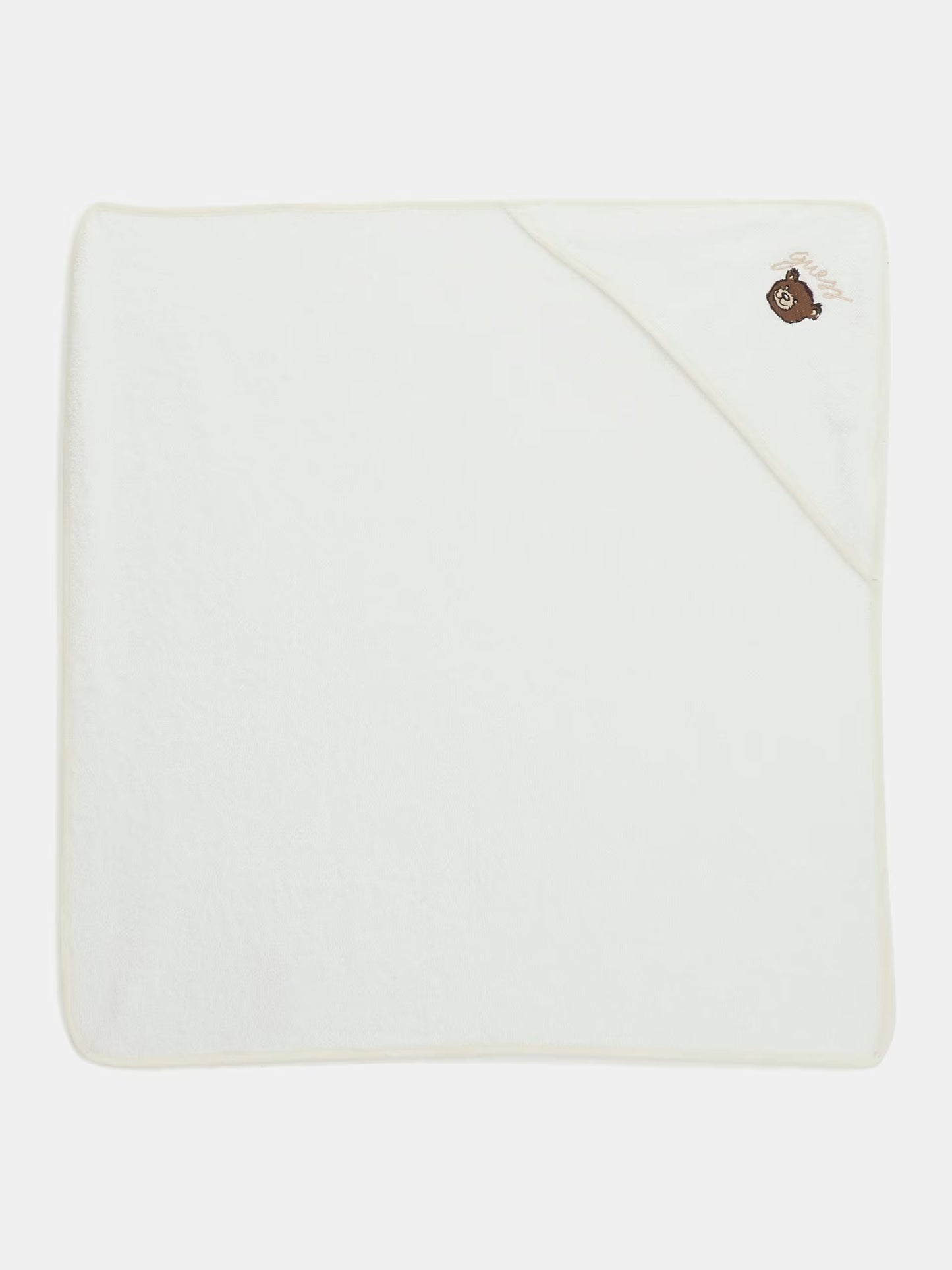 GUESS KIDS EMBROIDERED LOGO TEDDY BEAR TOWEL
