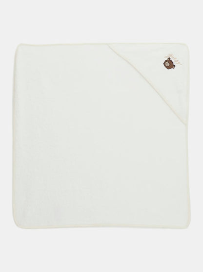 GUESS KIDS EMBROIDERED LOGO TEDDY BEAR TOWEL