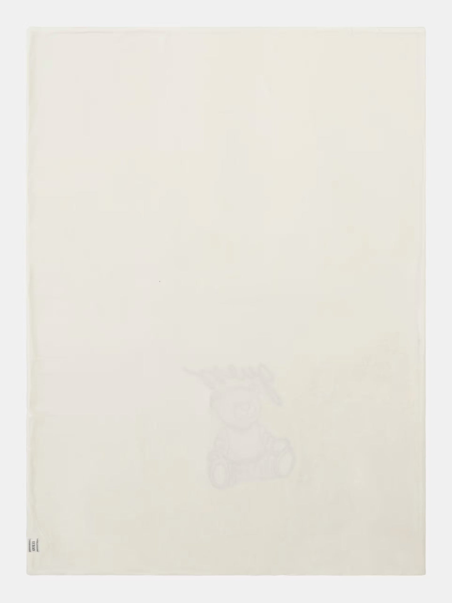 GUESS BABY UNISEX KNITTED EMBROIDERED BLANKET