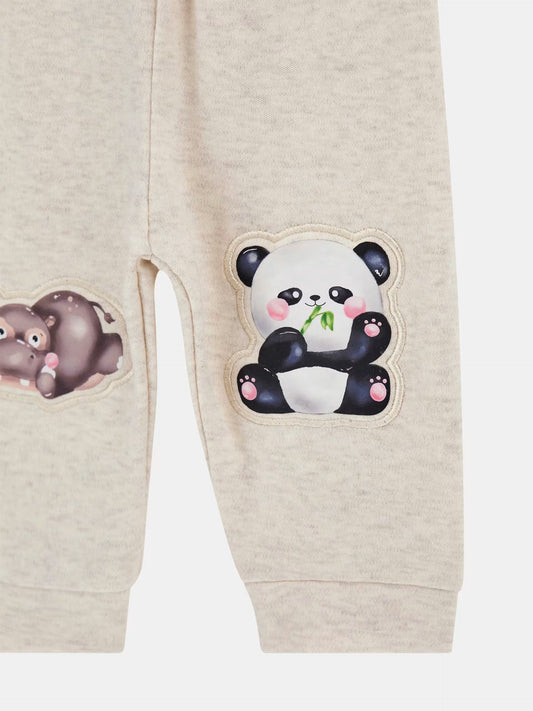 GUESS ALLOVER ANIMALS PRINT 5 PIECES BABY SET