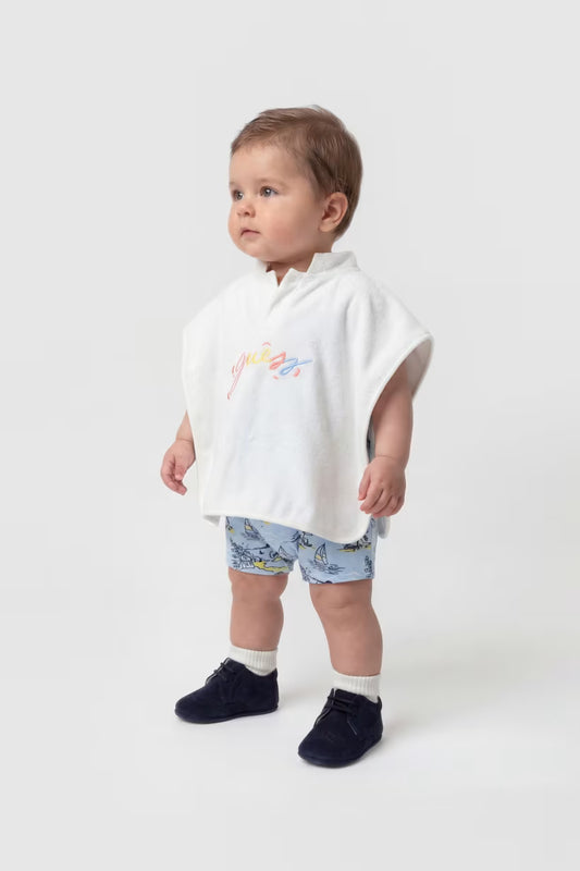GUESS KIDS BABY PONCHO TOWEL