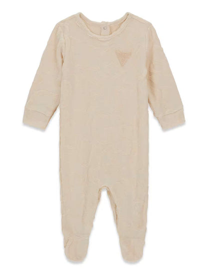 GUESS KIDS JACQUARD BABY TERRY OVERALL
