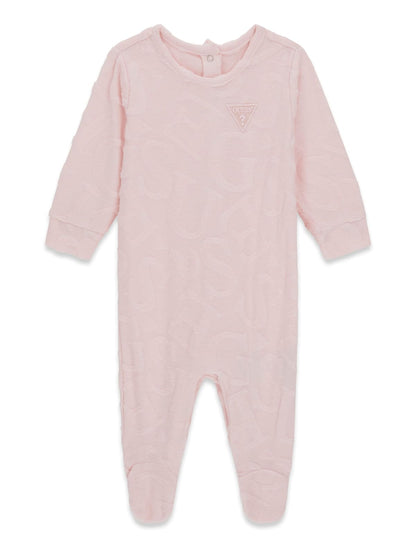 GUESS KIDS JACQUARD BABY TERRY OVERALL