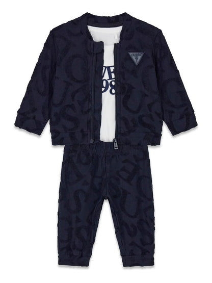 GUESS KIDS 3 PIECES COTTON SET