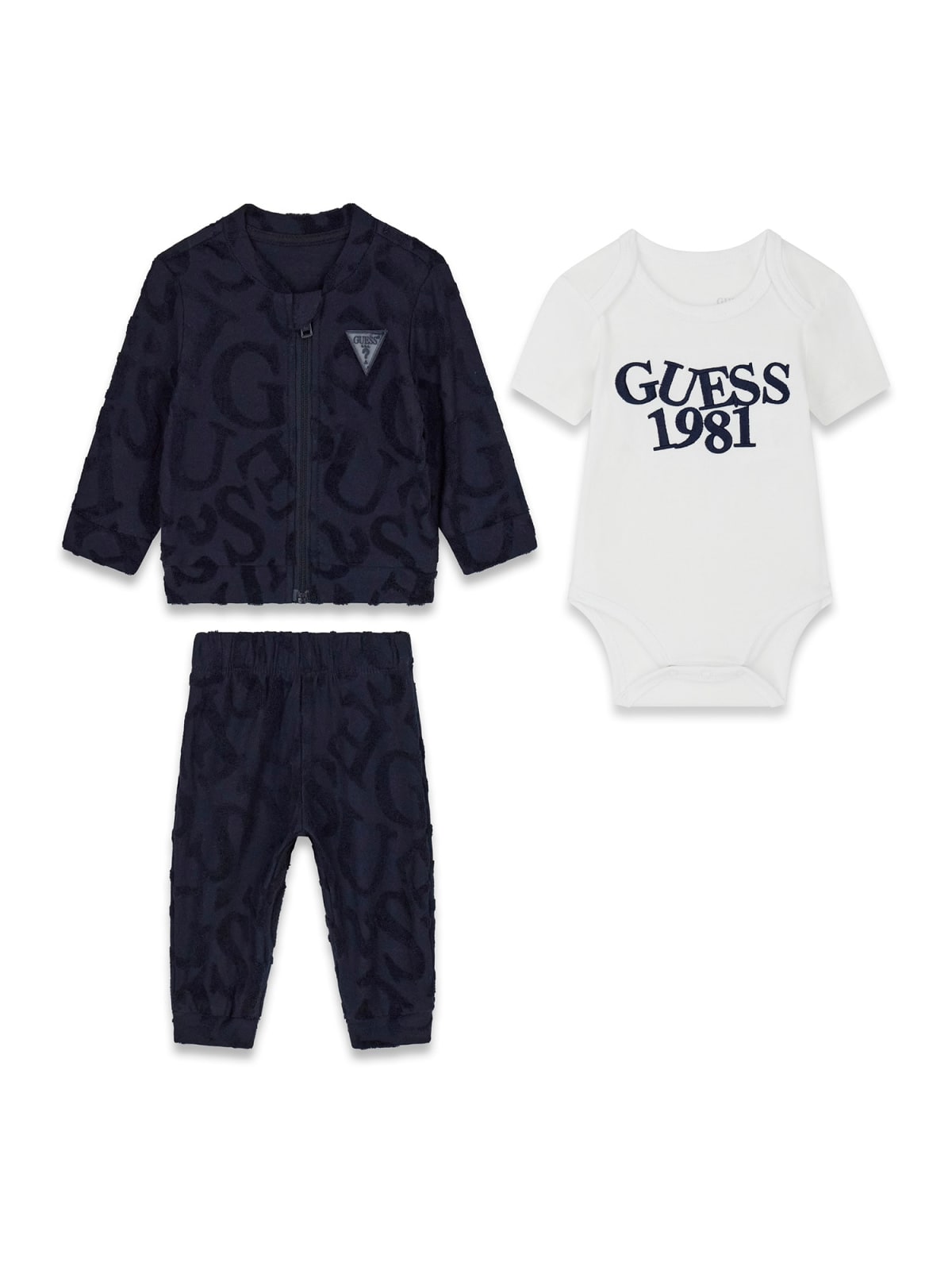 GUESS KIDS 3 PIECES COTTON SET