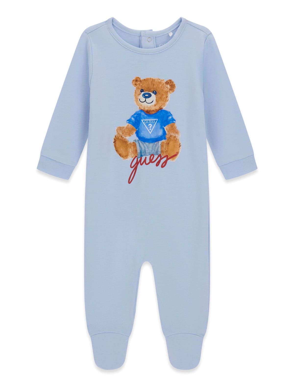 GUESS KIDS INTERLOCK BABY BEAR BODYSUIT