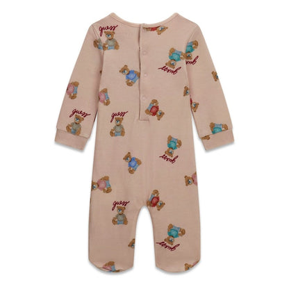 GUESS KIDS BABY BEAR COTTON SLEEPSUIT