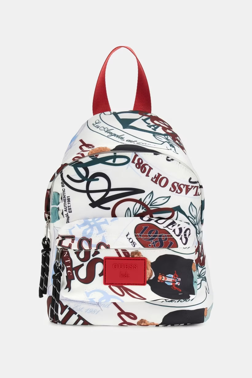 GUESS KIDS ALLOVER PRINTED MINI BACKPACK