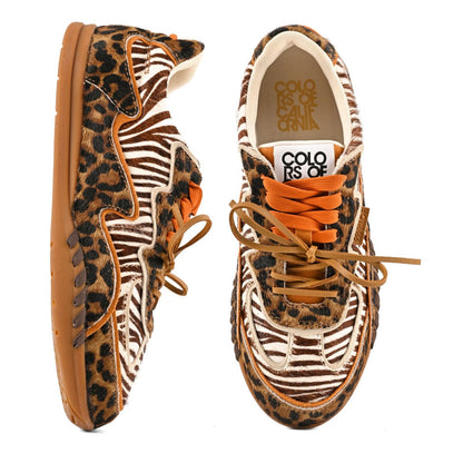COLORS OF CALIFORNIA YAHI CALF HAIR SNEAKER
