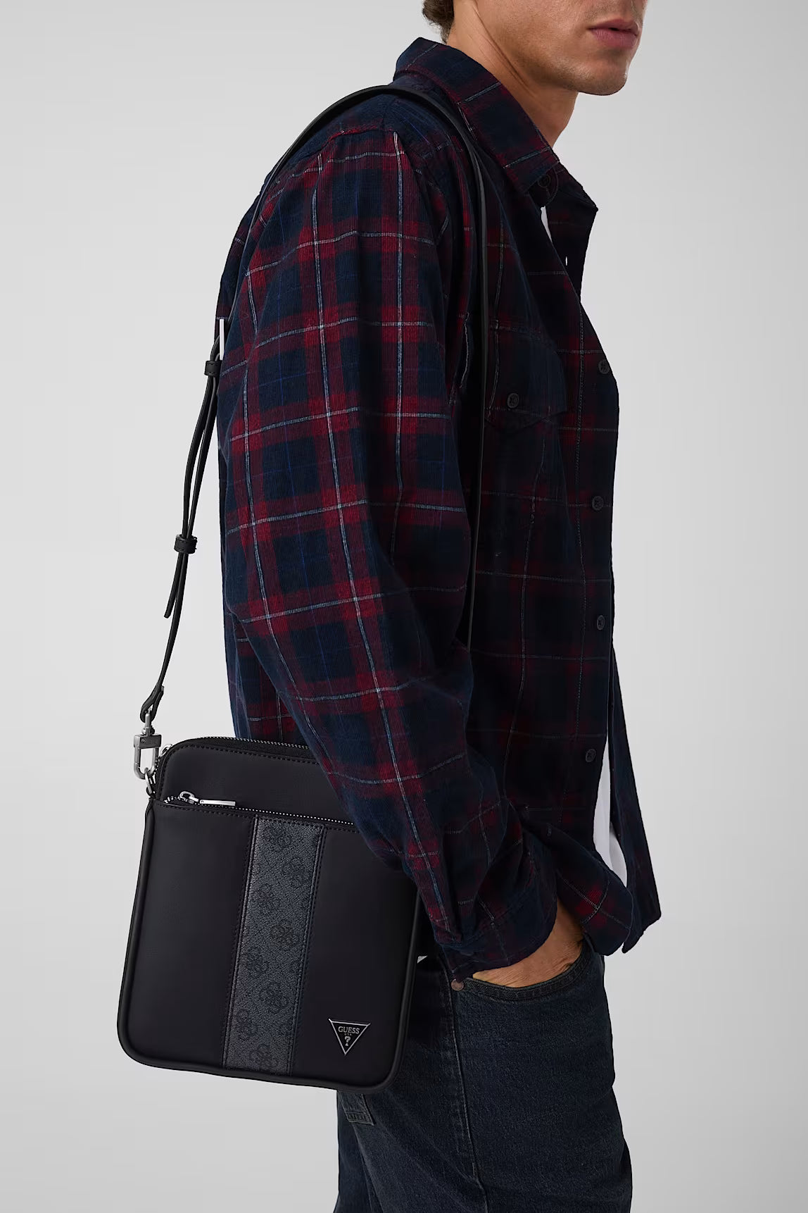 GUESS SYDNEY FLAT CROSSBODY BAG