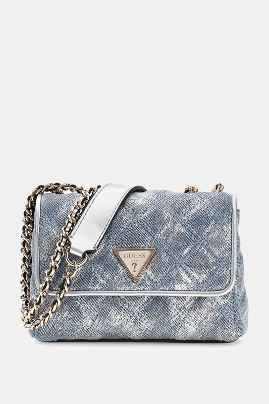 GUESS GIULLY II MINI 2 COMP CVTR FLAP BAG