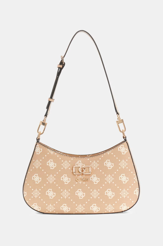 GUESS WOMAN EMELIE LOGO TOP ZIP SHOULDER BAG