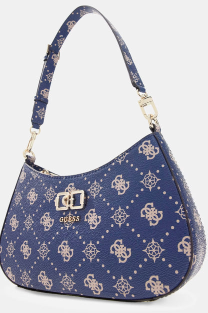 GUESS WOMAN EMELIE LOGO TOP ZIP SHOULDER BAG