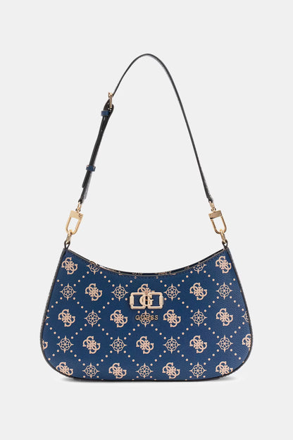 GUESS WOMAN EMELIE LOGO TOP ZIP SHOULDER BAG
