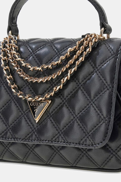 GUESS GIULLY II TOP HANDLE FLAP BAG