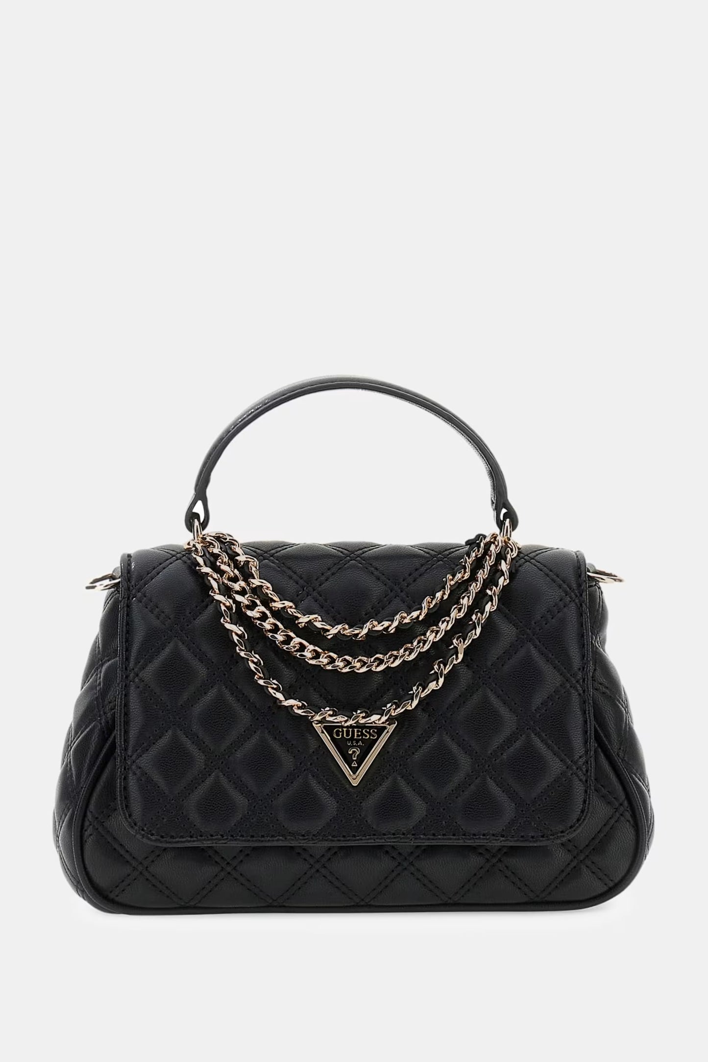 GUESS GIULLY II TOP HANDLE FLAP BAG