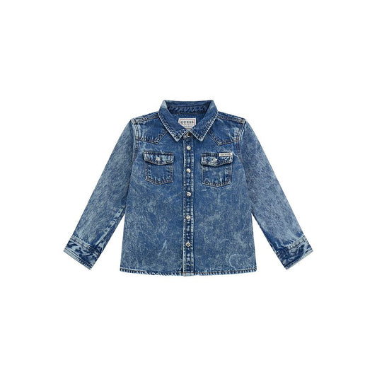 GUESS LS ADJUSTABLE SLEEVES DENIM SHIRT