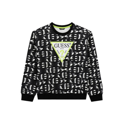 GUESS REPEAT TRIANGLE LOGO SWEATSHIRT