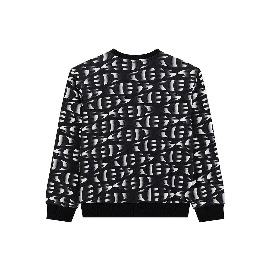 GUESS REPEAT TRIANGLE LOGO SWEATSHIRT