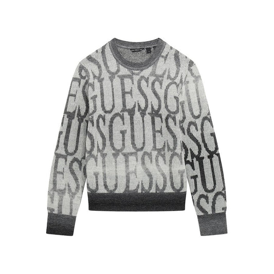 GUESS KIDS REPEAT LOGO KNITTED SWEATER
