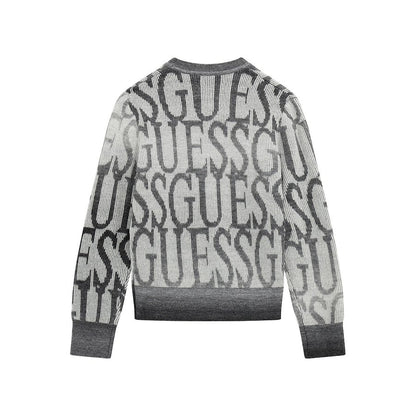 GUESS KIDS REPEAT LOGO KNITTED SWEATER