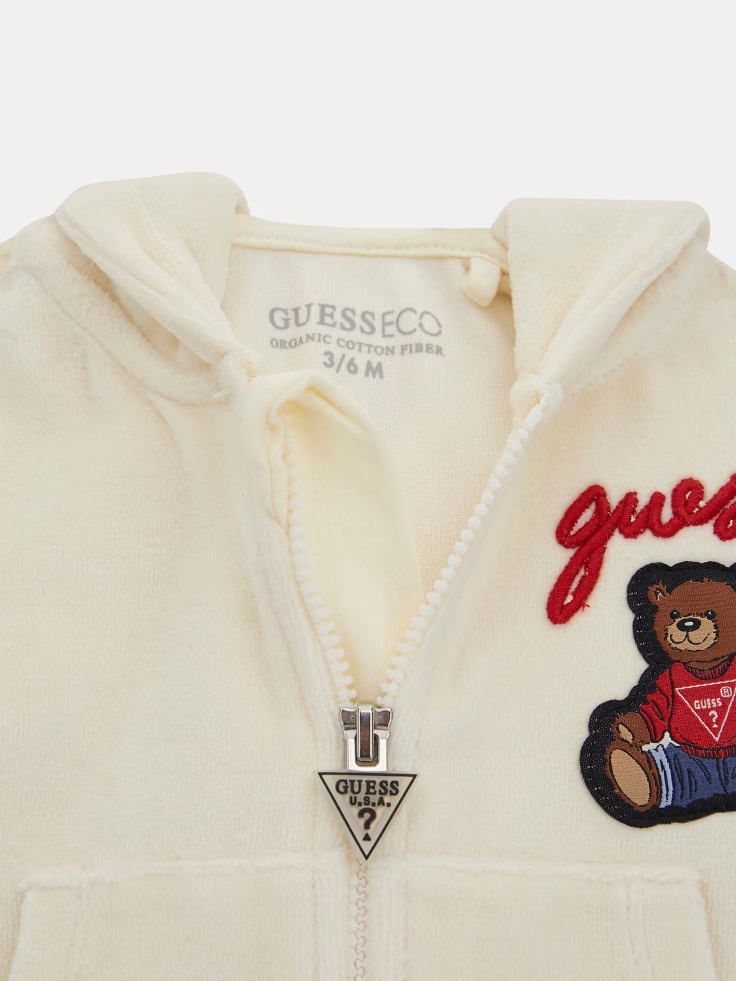 GUESS JEANS KIDS SET CHENILLE HOODED TOP& PANTS