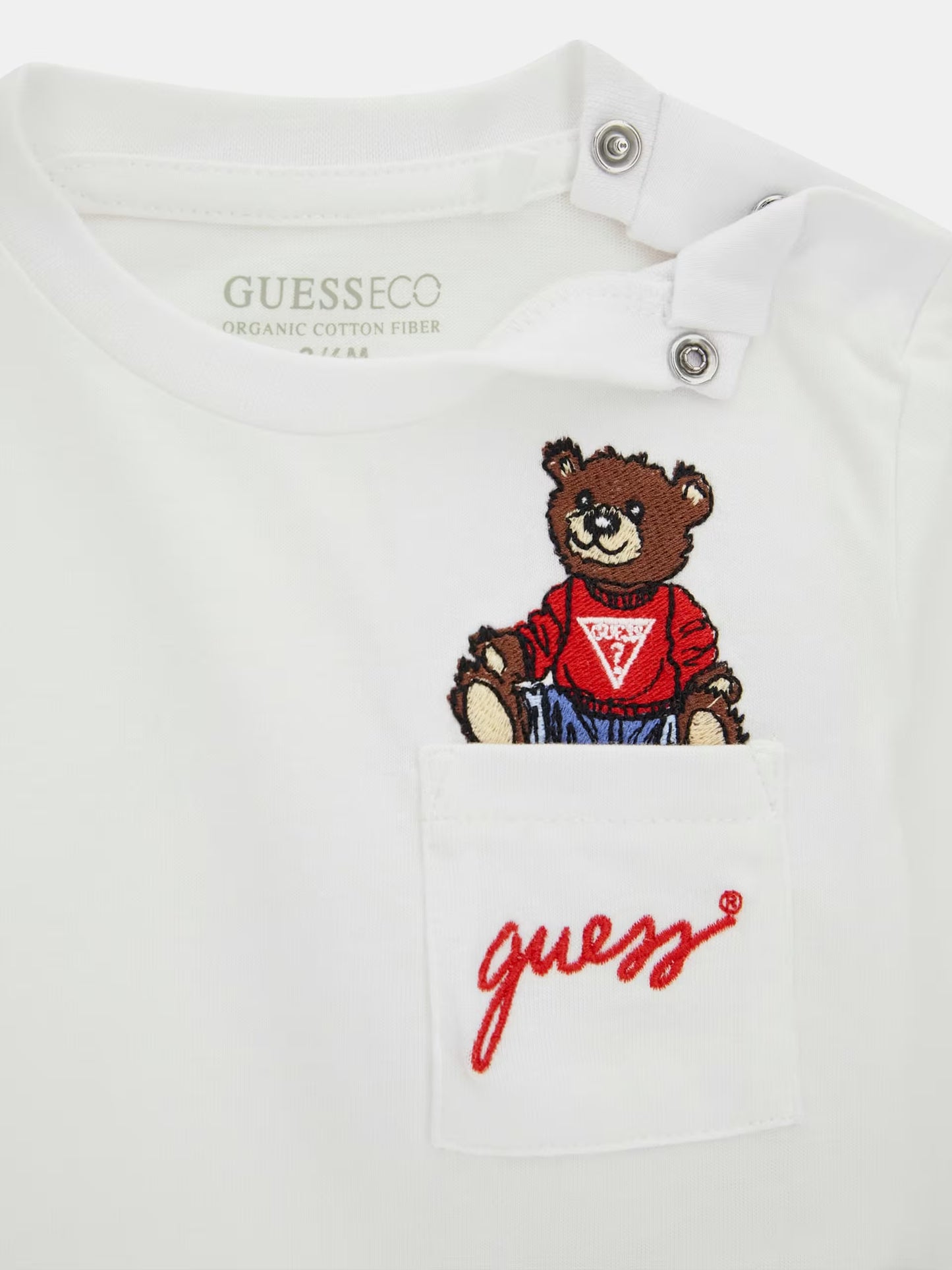 GUESS EMBROIDERED LOGO T SHIRT