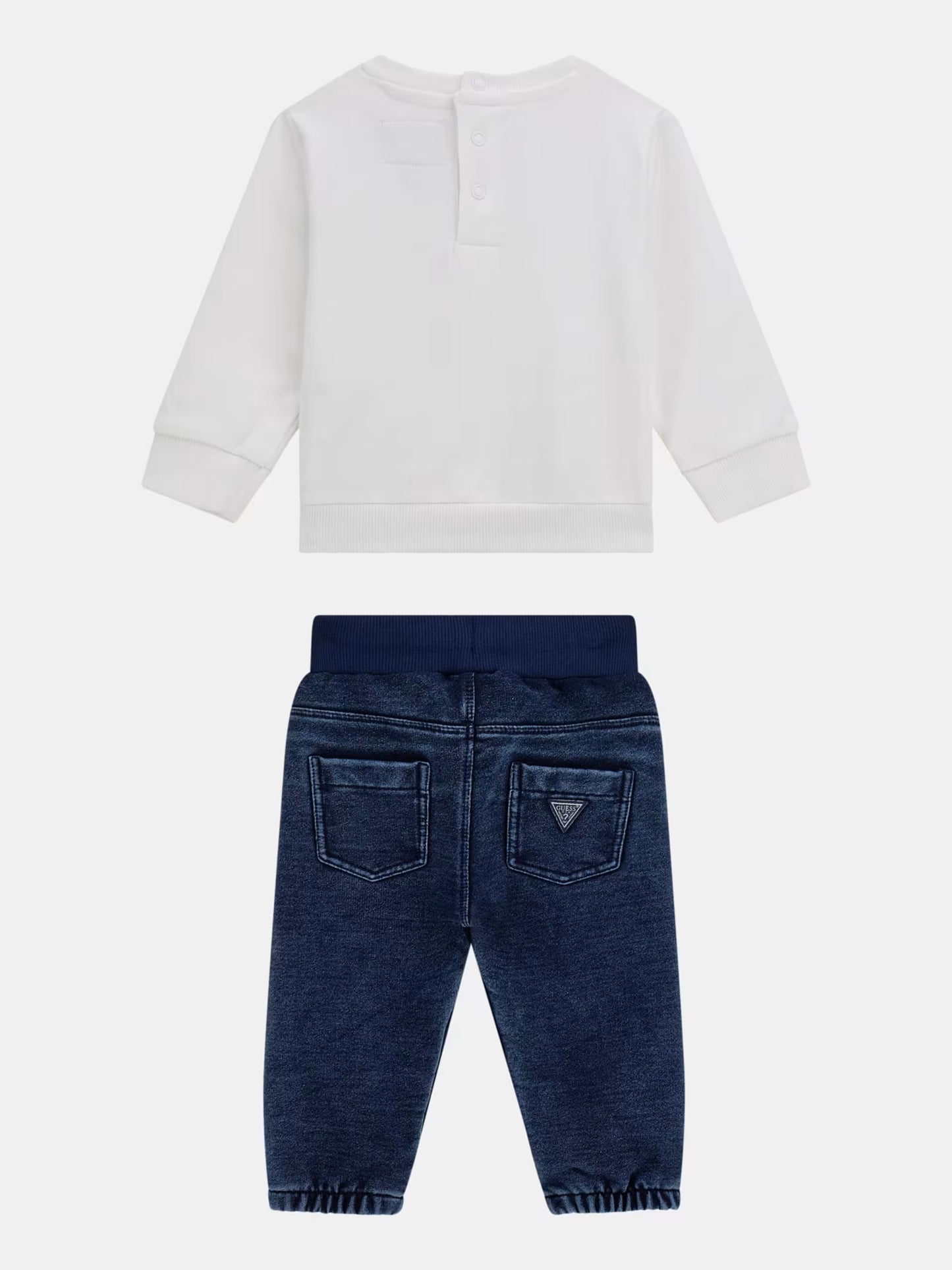 GUESS NEWBORN SET ACTIVE TOP & KNITTED DENIM