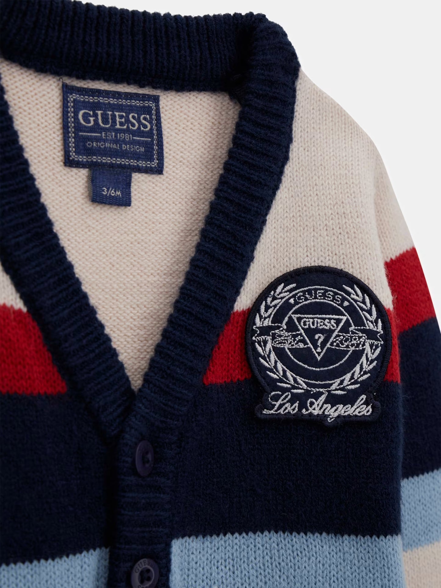 GUESS JEANS NEWBORN KNITTED CARDIGAN
