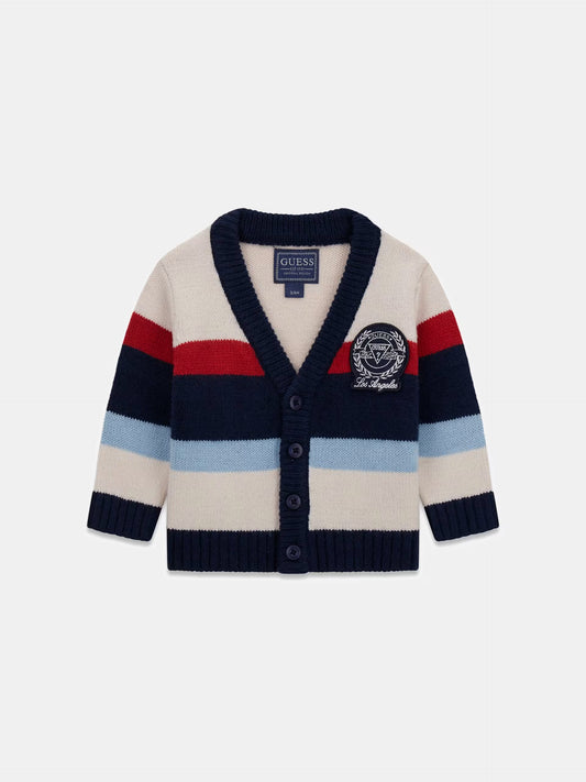 GUESS JEANS NEWBORN KNITTED CARDIGAN