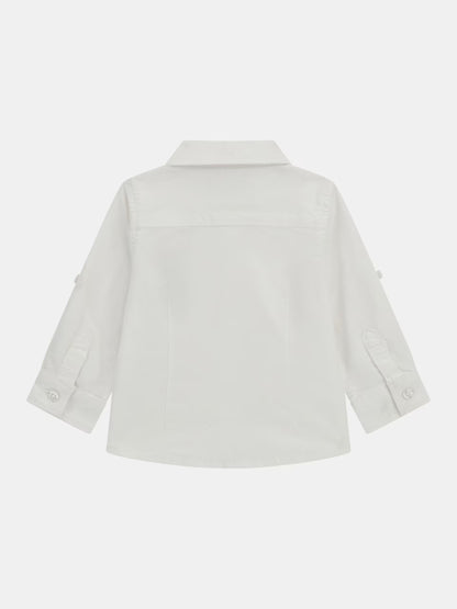 GUESS KIDS BEAR LOGO OXFORD SHIRT