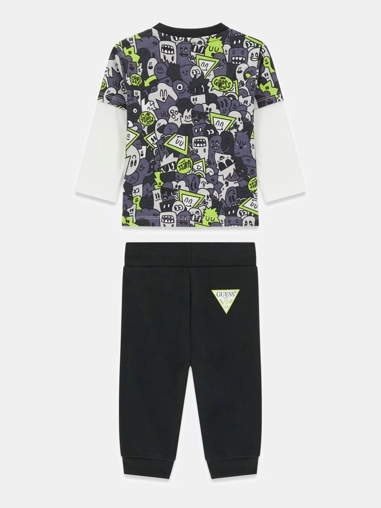 GUESS BABY REPEAT TRIANGLE LOGO 2 PIECE SET