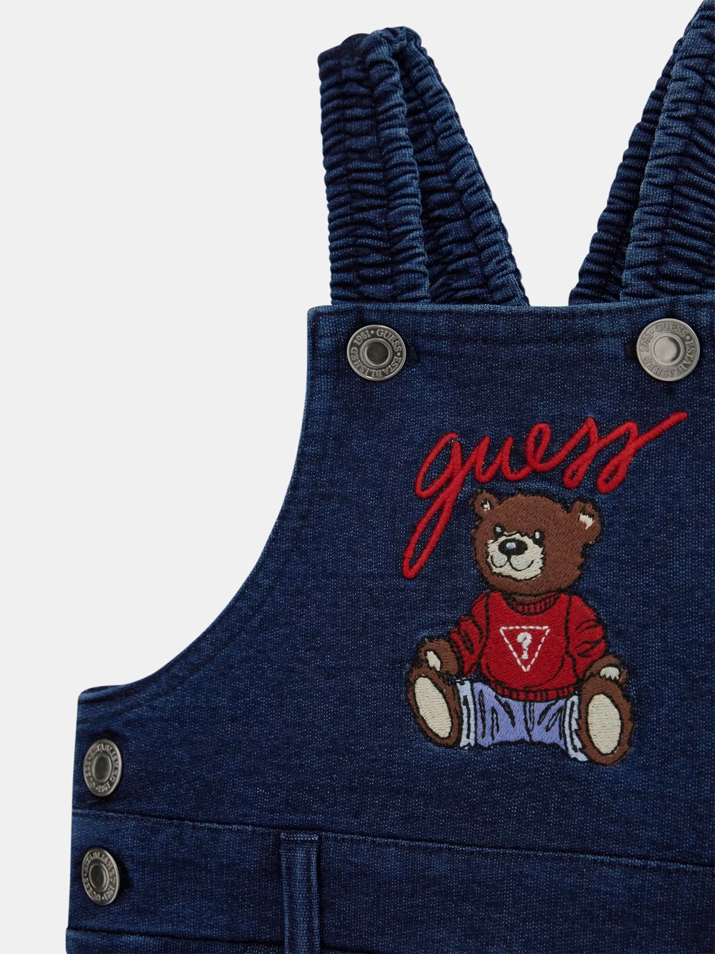 GUESS BABY DENIM JUMPSUIT & TSHIRT SET