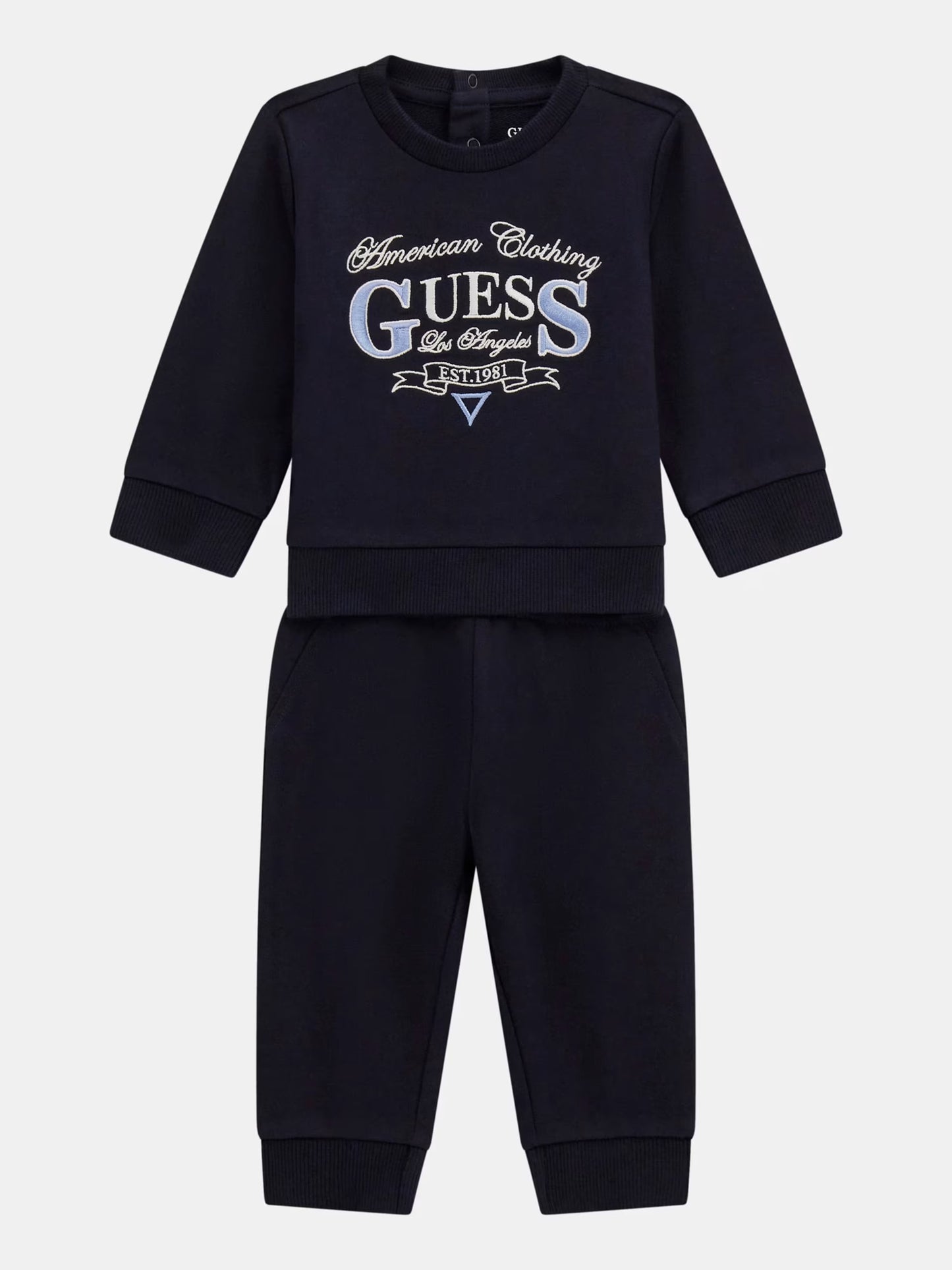 GUESS SET EMBROIDERED PULLOVER & JOGGER