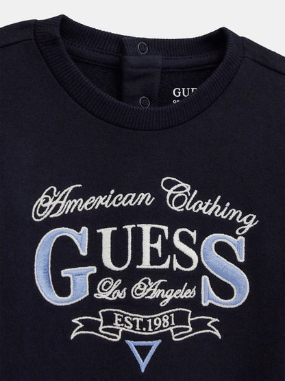 GUESS SET EMBROIDERED PULLOVER & JOGGER