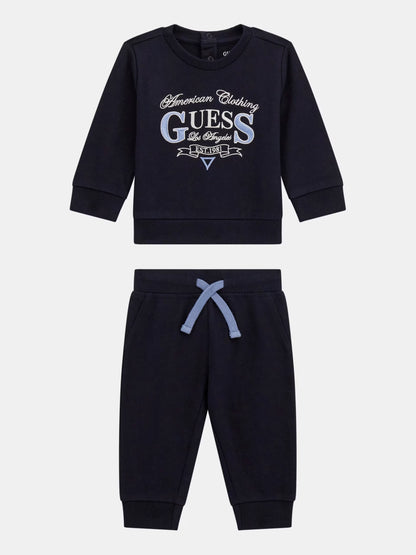GUESS SET EMBROIDERED PULLOVER & JOGGER